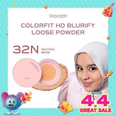 WARDAH - Colorfit HD Blurify Loose Powder 32N Neutral Beige 15g