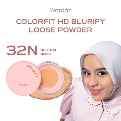 WARDAH Colorfit HD Blurify Loose Powder 32N Neutral Beige 15g