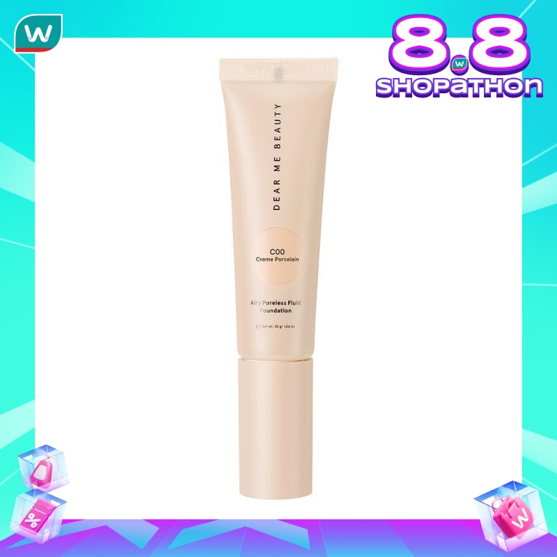 DEAR ME Dear Me Beauty Airy Poreless Fluid Foundtaion C00 Creme Porcelain 30g