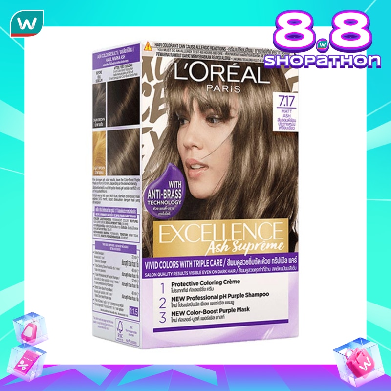 L'OREAL L'Oreal Excellence Fashion Ash Supreme 7.17 Matt Ash - Hair Color