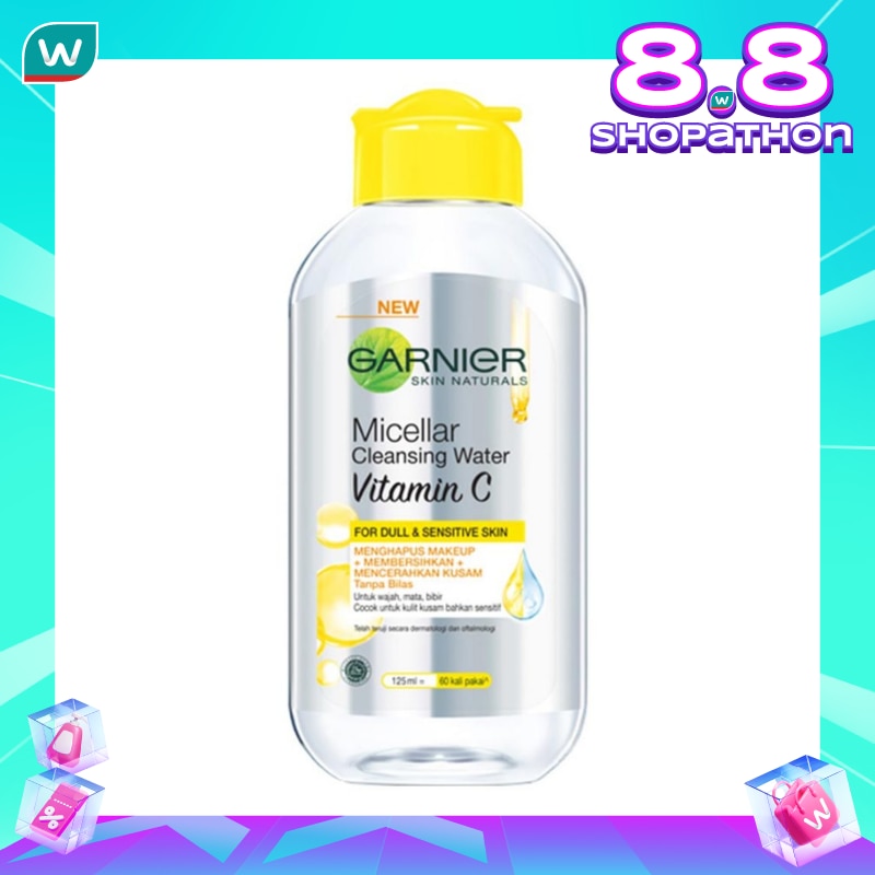 Promo Harga Garnier Micellar Water Vitamin C 125 ml - Watsons
