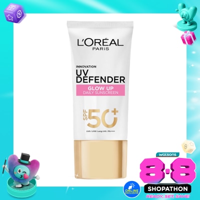 L'OREAL - UV Defender Serum Protector Sunscreen Glow Up SPF50+ / Pa++++ 50ml image