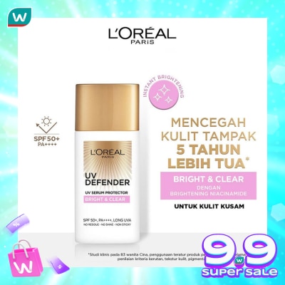 L'OREAL Loreal UV Serum Protector L'Oreal UV Defender Bright & Clear SPF50+ / PA++++ 50ml