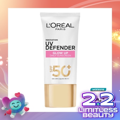 L'OREAL UV Defender Serum Protector Sunscreen Glow Up SPF50+ / Pa++++ 50ml