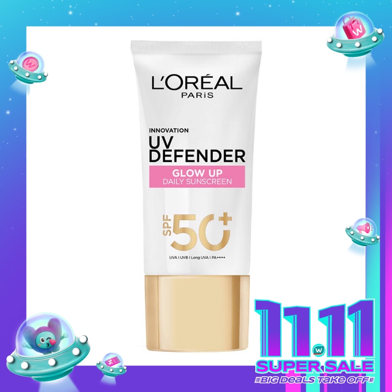 UV Defender Serum Protector Sunscreen Glow Up SPF50+ / Pa++++ 50ml