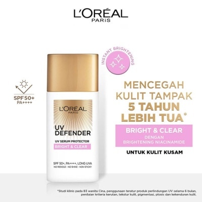 L'OREAL Loreal UV Serum Protector L'Oreal UV Defender Bright & Clear SPF50+ / PA++++ 50ml