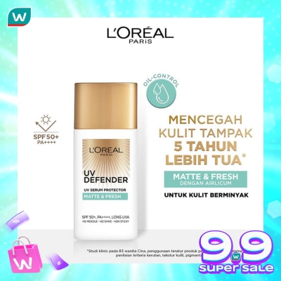 L'OREAL L'Oreal UV Defender Matte & Fresh Sunscreen SPF50+ PA++++ 50ml