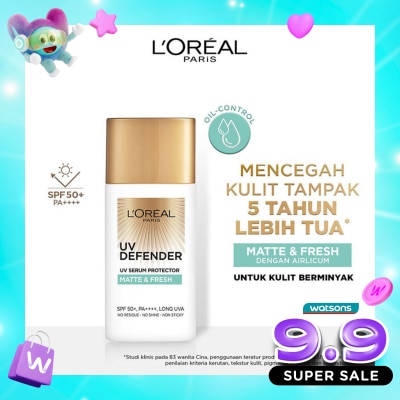 L'OREAL - L'Oreal UV Defender Matte & Fresh Sunscreen SPF50+ PA++++ 50ml image