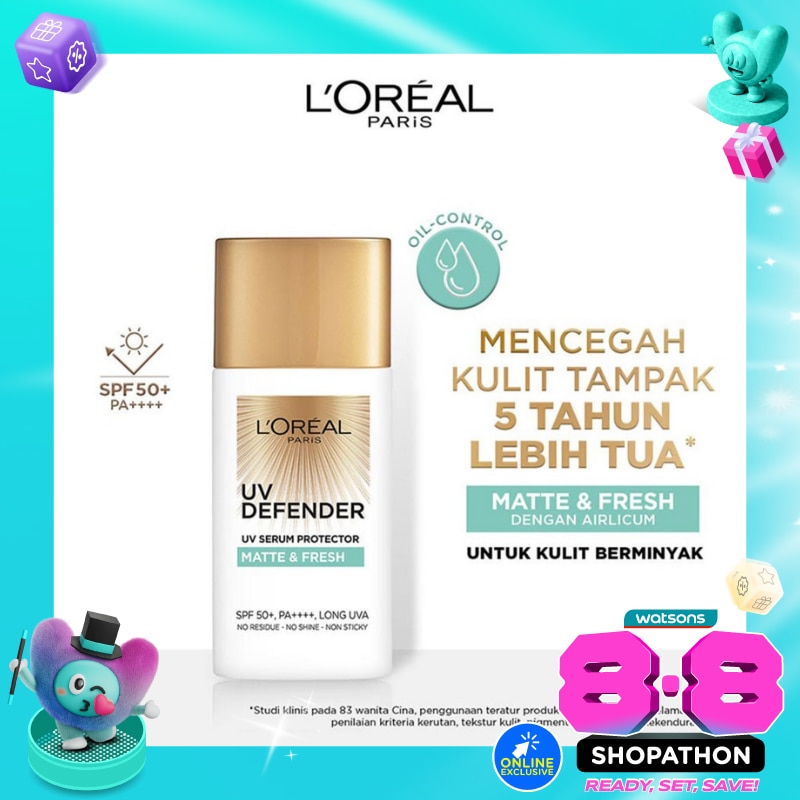 L'Oreal UV Defender Matte & Fresh Sunscreen SPF50+ PA++++ 50ml image