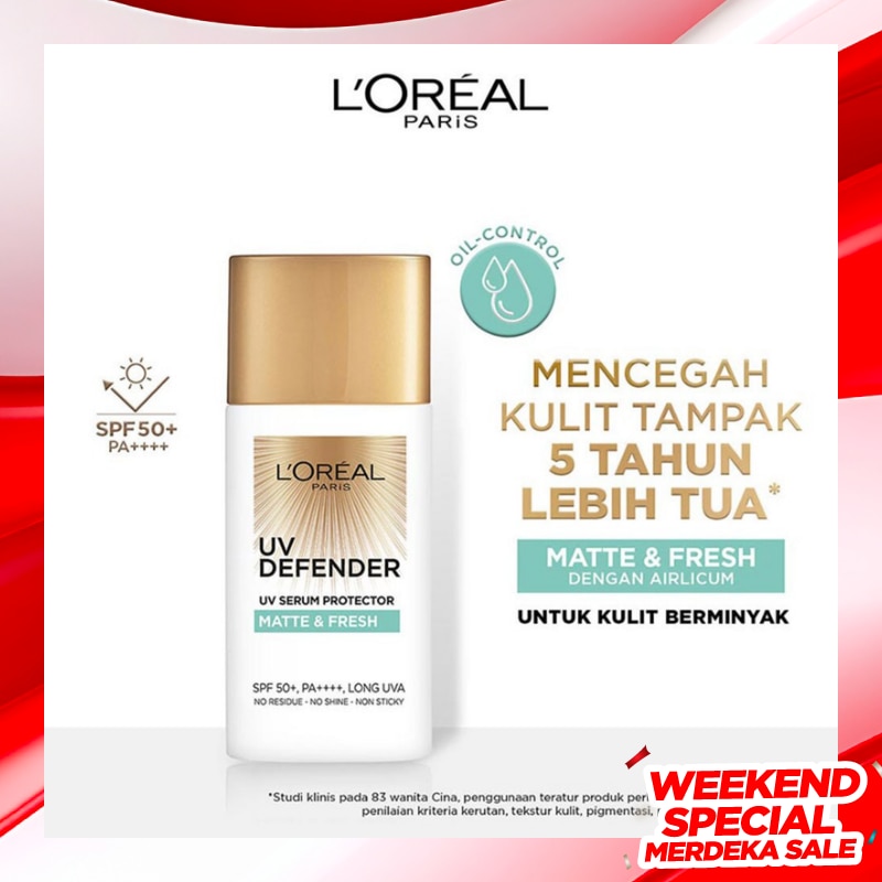 L'Oreal UV Defender Matte & Fresh Sunscreen SPF50+ PA++++ 50ml