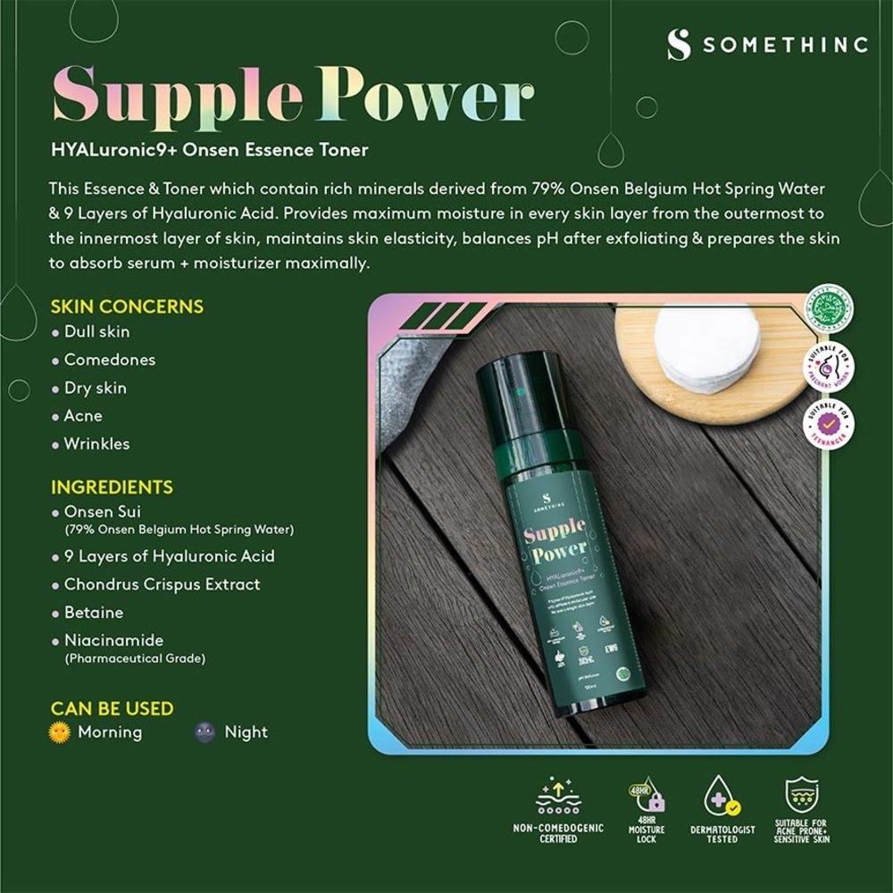 Supple Power Hyaluronic9 + Onsen Essence Toner 120ml