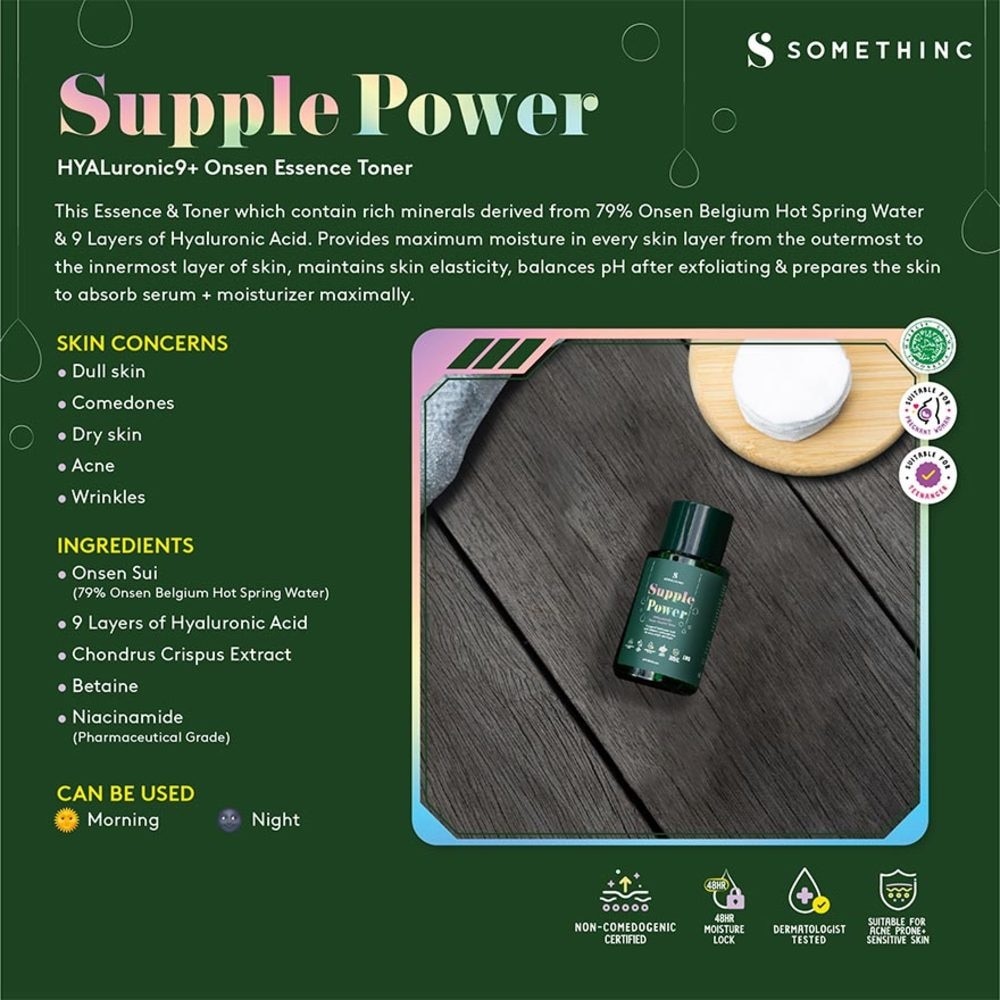 Supple Power Hyaluronic9 + Onsen Essence Toner 40ml