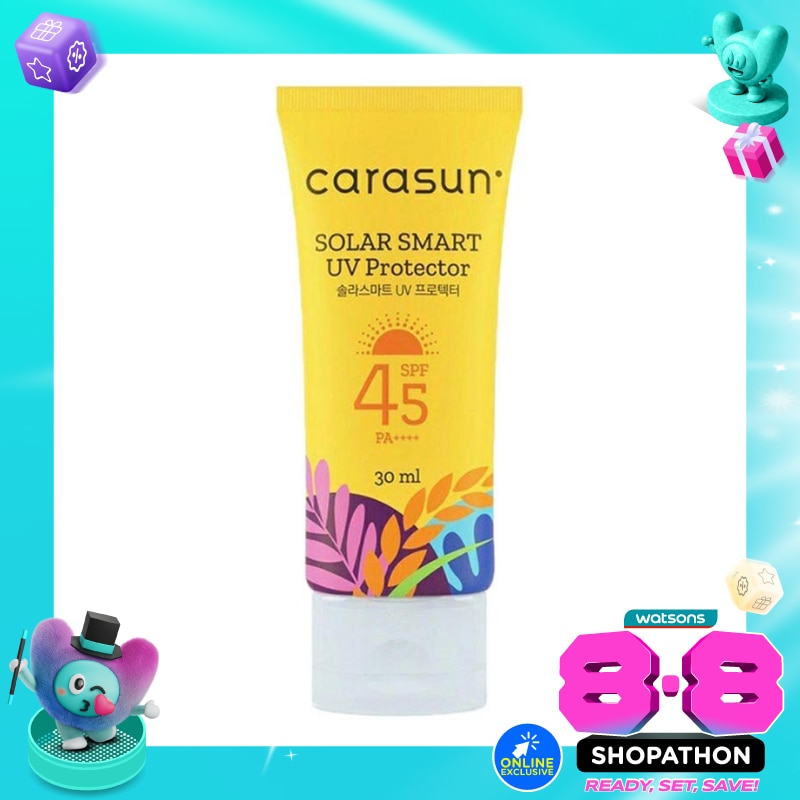 Carasun Sunscreen Solar Smart UV Protector SPF 45 PA++++ 30ml image