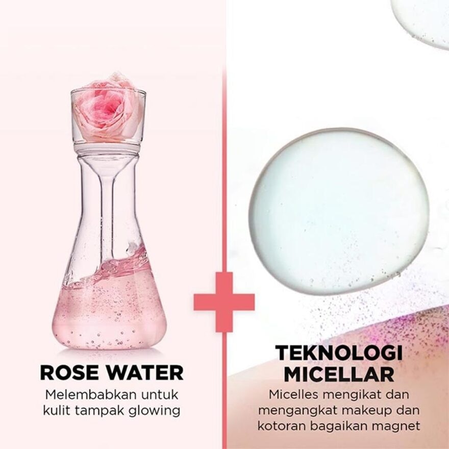 Micellar Rose Water Clean &. Glow Skin Care - 125 ml (Pembersih Wajah Untuk Kulit Glowing)