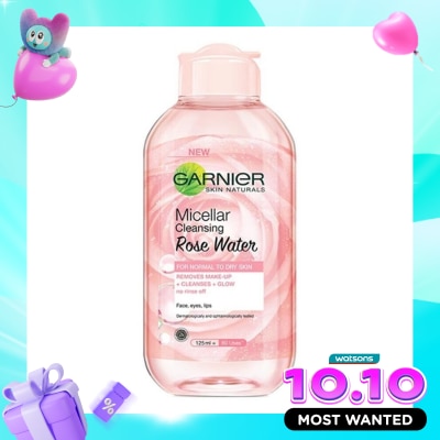 GARNIER Garnier Micellar Cleansing Rose Water Cleanse & Glow 125ml image