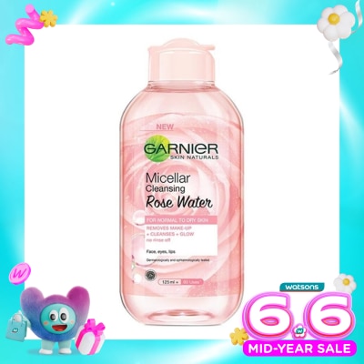 GARNIER - Garnier Micellar Cleansing Rose Water Cleanse & Glow 125ml