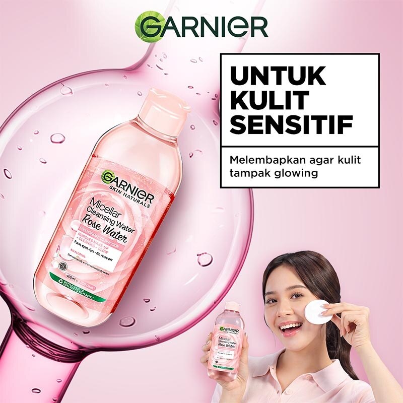 Garnier Micellar Cleansing Rose Water Cleanse & Glow 400ml image