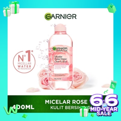 GARNIER Garnier Micellar Cleansing Rose Water Cleanse & Glow 400ml