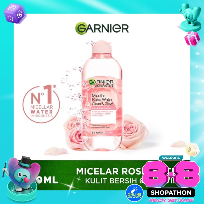 Garnier Micellar Cleansing Rose Water Cleanse & Glow 400ml image