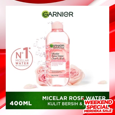 GARNIER Garnier Micellar Cleansing Rose Water Cleanse & Glow 400ml