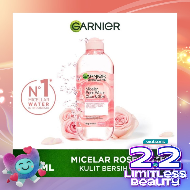 Garnier Micellar Cleansing Rose Water Cleanse & Glow 400ml