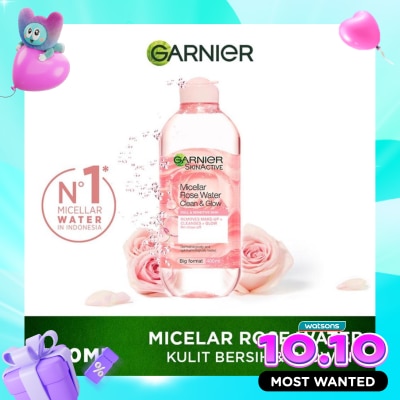 GARNIER Garnier Micellar Cleansing Rose Water Cleanse & Glow 400ml image