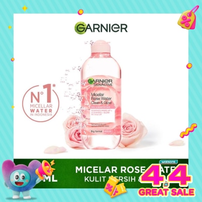 GARNIER - Garnier Micellar Cleansing Rose Water Cleanse & Glow 400ml