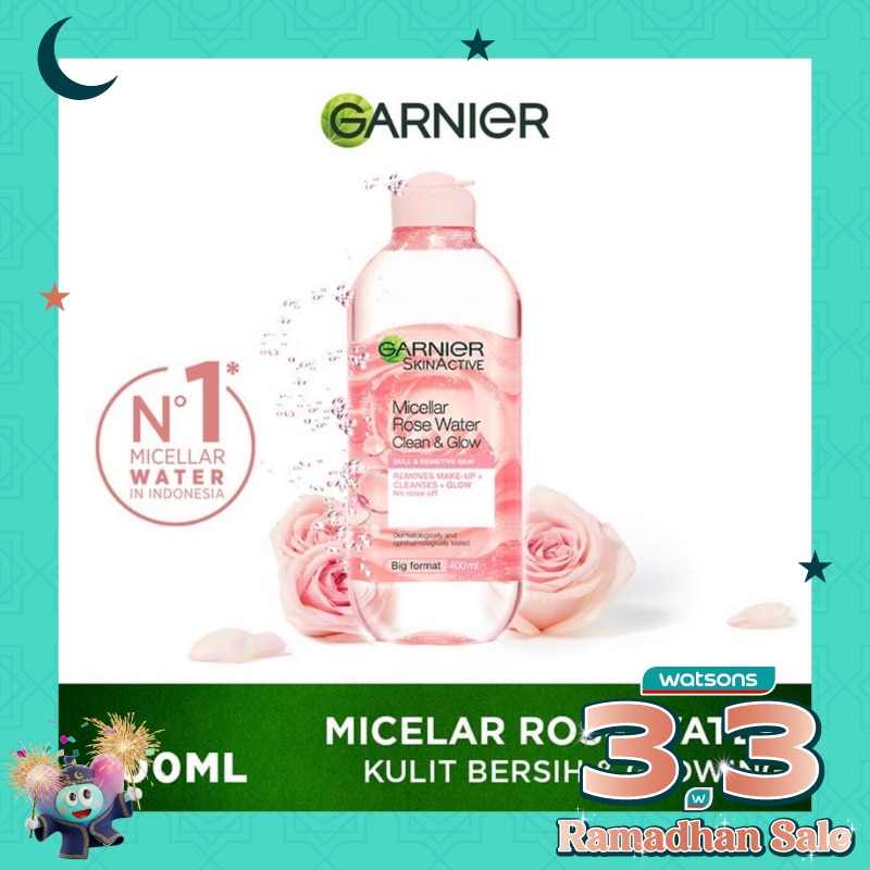 Garnier Micellar Cleansing Rose Water Cleanse & Glow 400ml