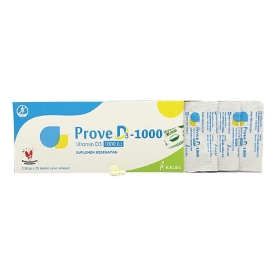 KALBE - OPTIMA CARE Prove D3 1000 IU Tablet 1 Strip @10'S