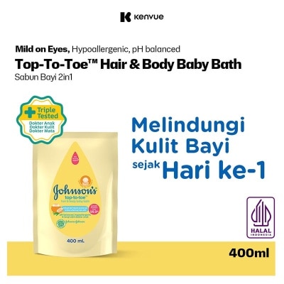 JOHNSON & JOHNSON Johnson & Johnson Baby Top to Toe Wash Refill 400ml