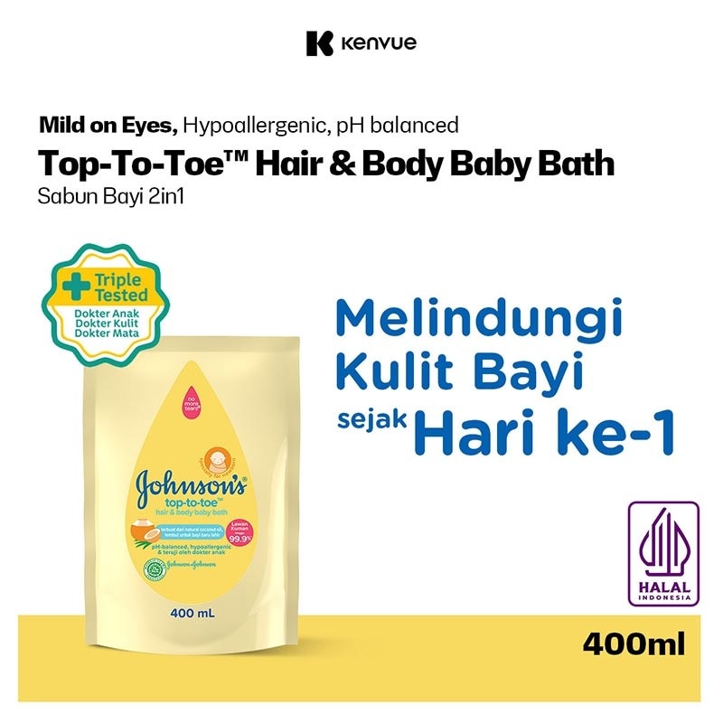 Johnson & Johnson Baby Top to Toe Wash Refill 400ml