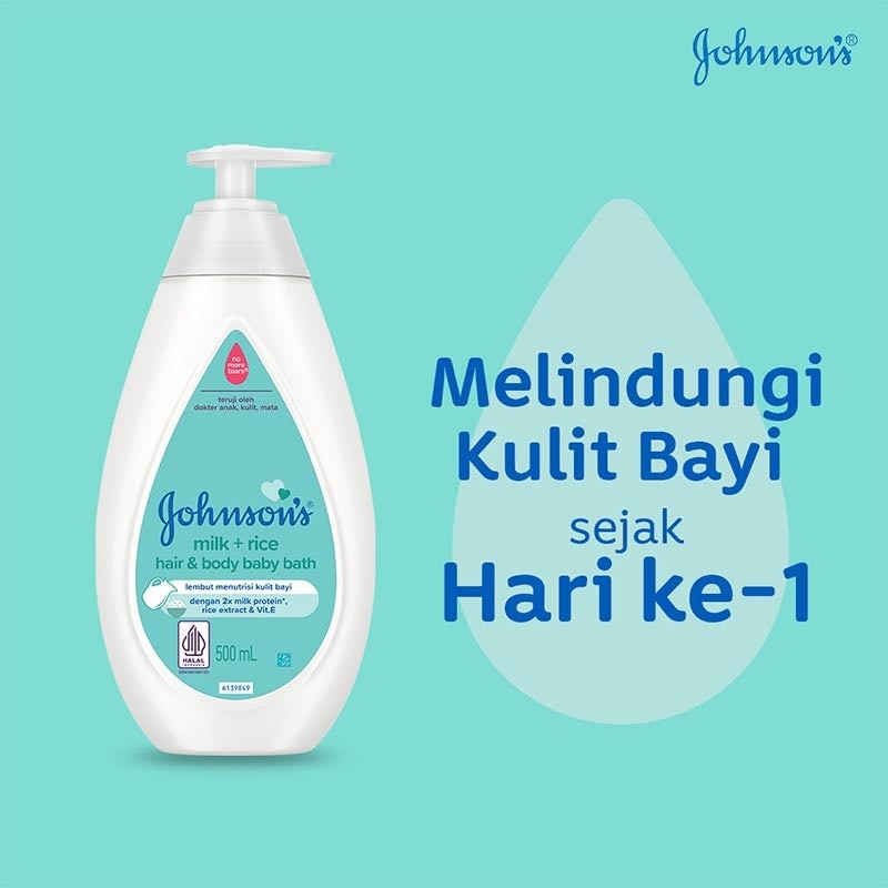 Johnson & Johnson Baby Bath Milk and Rice Refill 400ml