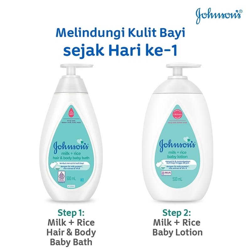 Johnson & Johnson Baby Bath Milk and Rice Refill 400ml