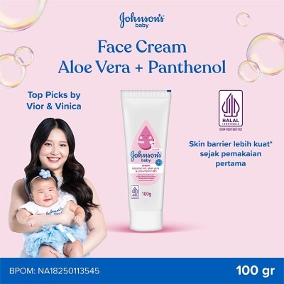 JOHNSON&JOHNSON - Baby Face Cream Aloe Vera & Panthenol 100g