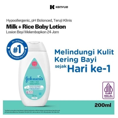 JOHNSON & JOHNSON Baby Milk Lotion 200ml