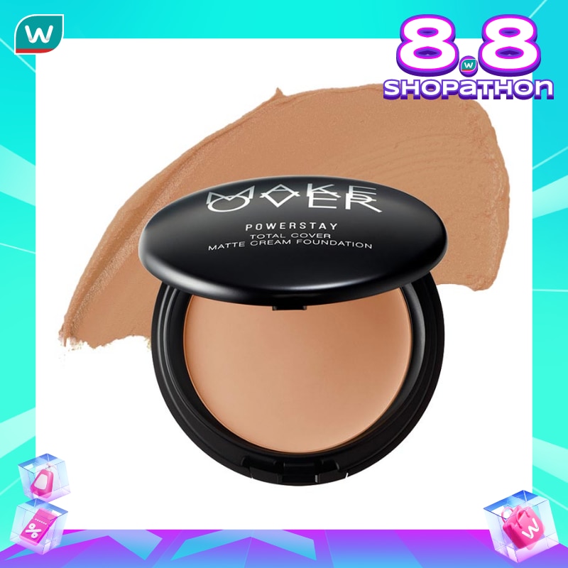 Make Over Powerstay Total Cover Matte Cream Foundation W22 Warm Ivory 12g