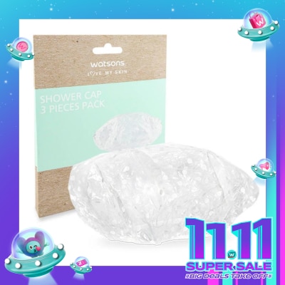 WATSONS Watsons Shower Cap 3 Pieces Pack