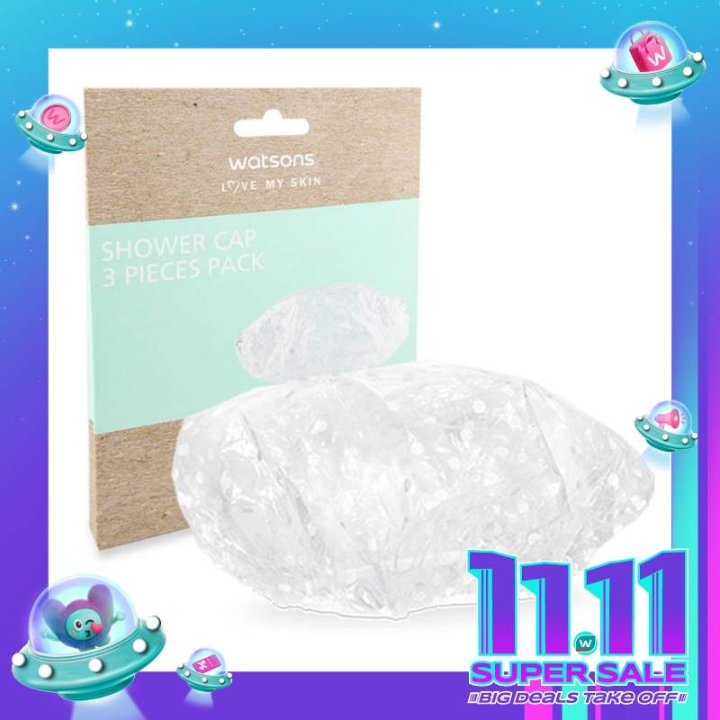 Watsons Shower Cap 3 Pieces Pack