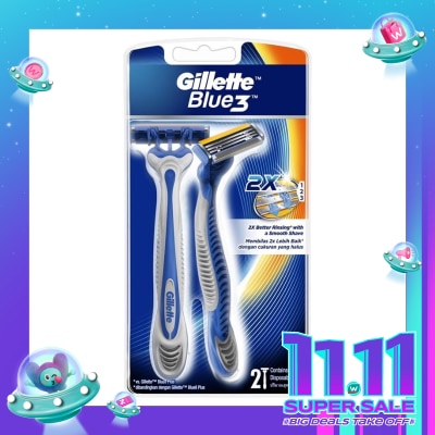 GILLETTE Blue3 Disposable Razor 2s