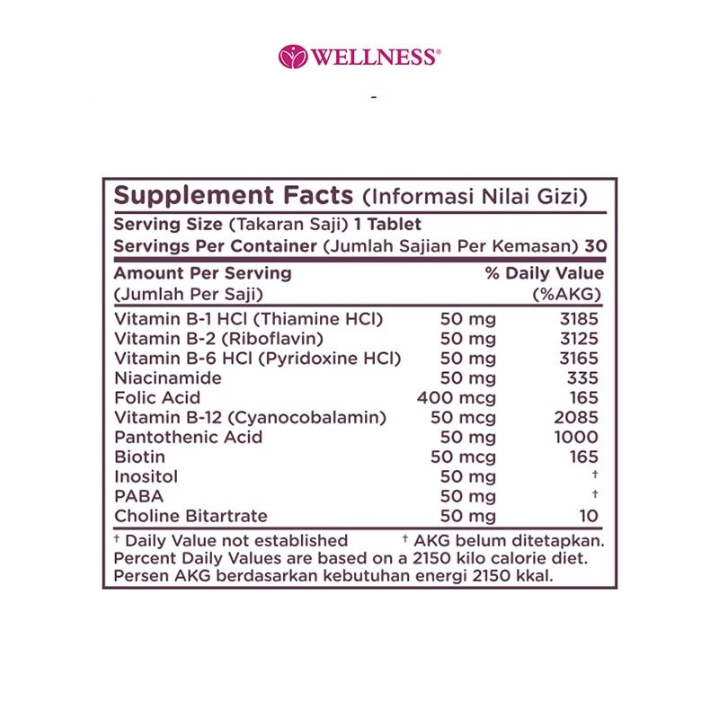 Mega B Complex Tablet 30'S