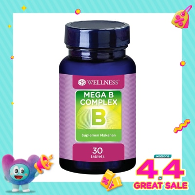 WELLNESS - Mega B Complex Tablet 30'S
