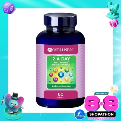 WELLNESS - Multivitamin 2-A-Day Tablet 60'S image