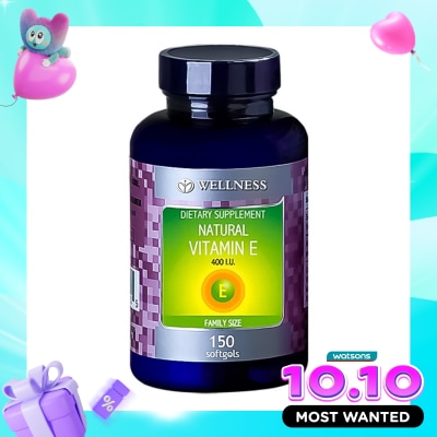 WELLNESS Natural Vitamin E 400 IU 150s image