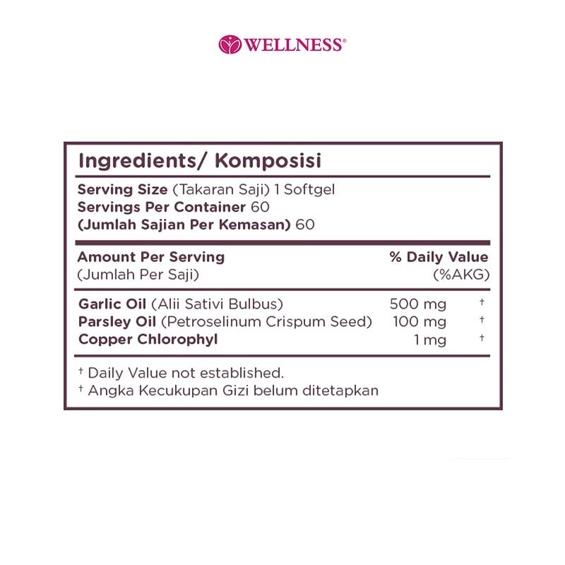 Odorless Garlic 500mg Softgel 60'S
