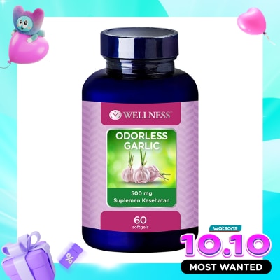 WELLNESS Odorless Garlic 500mg Softgel 60'S image