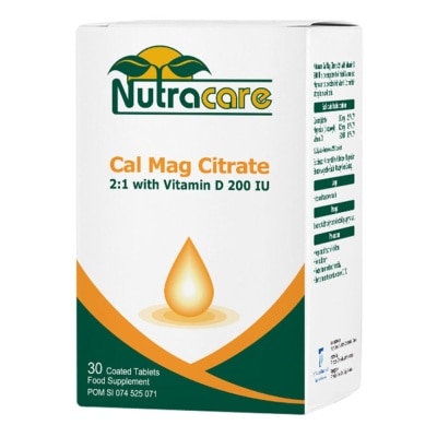 NUTRACARE Cal-Mag Citrate 2:1 30tab