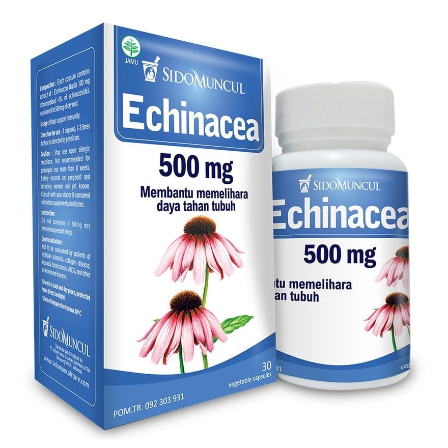 Sido Muncul Herbal Echinacea 500mg 30 Kapsul