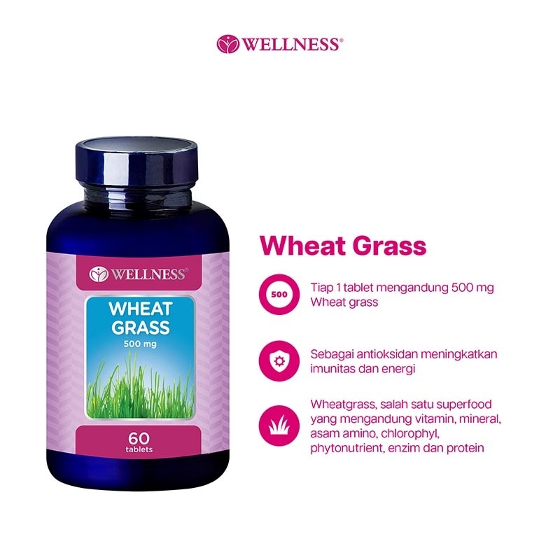 Wellness Wheat Grass 500mg 60's