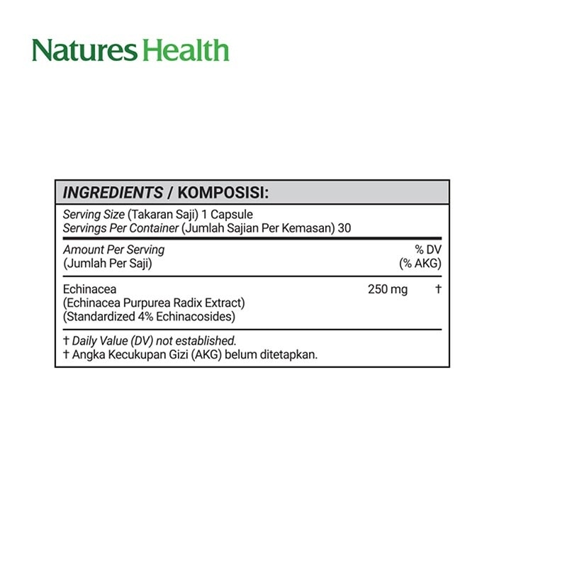 Echinacea 250 mg 30 Kapsul
