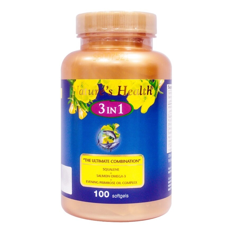 Natures Health Squalene + Omega 3 + EPO 3in1 100s